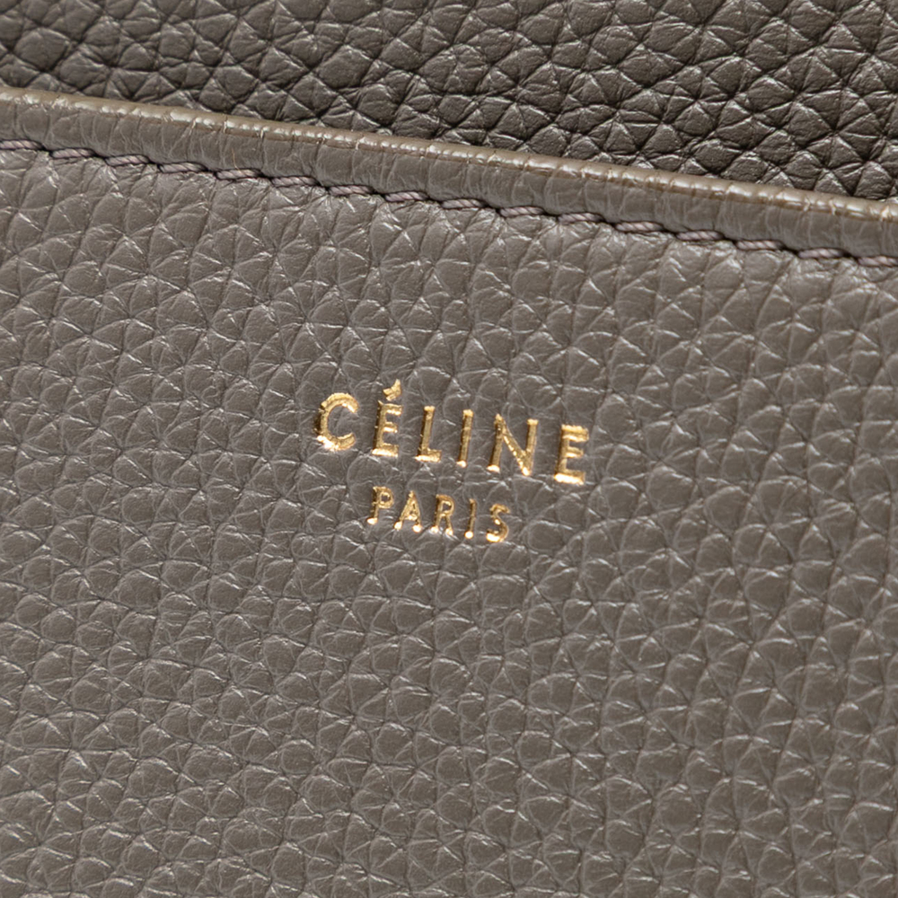 Pre-Loved Celine Medium Leather Seau Sangle Bucket Bag - Picture 5 of 8